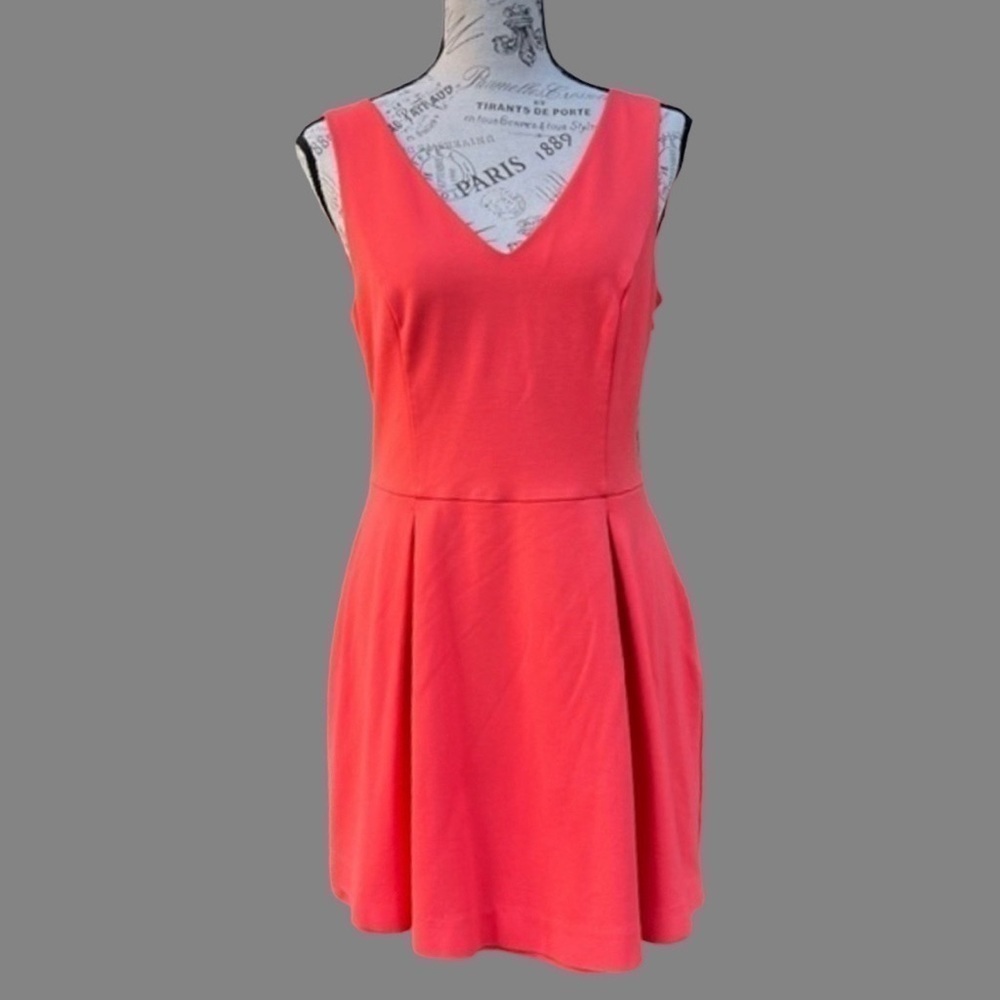 Bebe Salmon Mini Sheath Dress